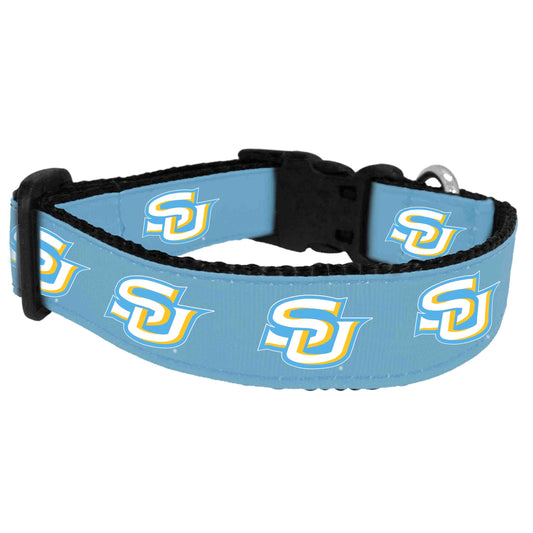 light blue and white Southern Pet collar